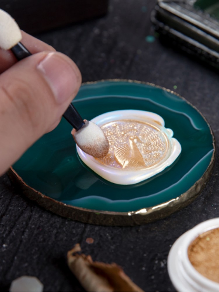 Wax Seal Stamp Set - Фотообои с золотым воском и блестками