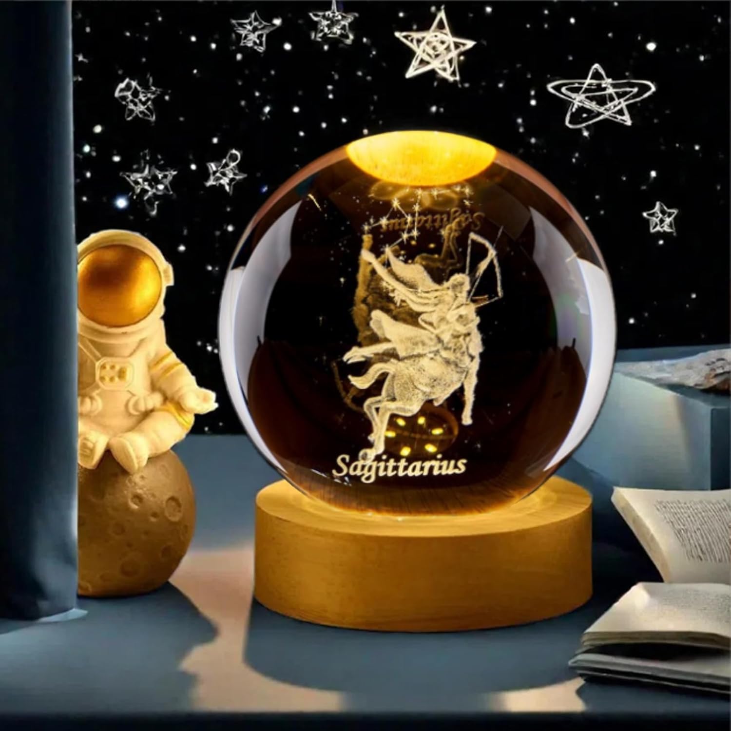 3D хрустальный шар Стрельца с  – обзор и цена Paper Weight Crystal