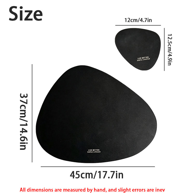 2/4/8/12 шт. Кожаные подставки – обзор и цена Leather Desk Pad