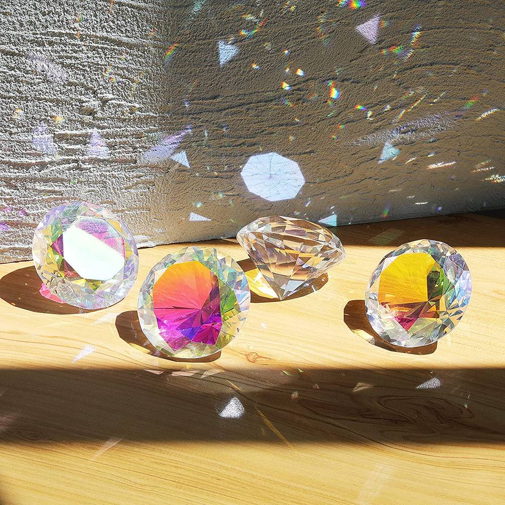 AB46-2PCS 50 мм/2 дюйма AB-цве – обзор и цена Paper Weight Crystal
