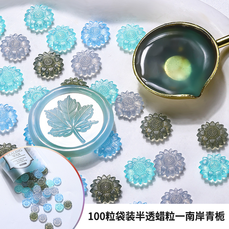 100 шт. полупрозрачные сургучн – обзор и цена Wax Seal Stamp Set